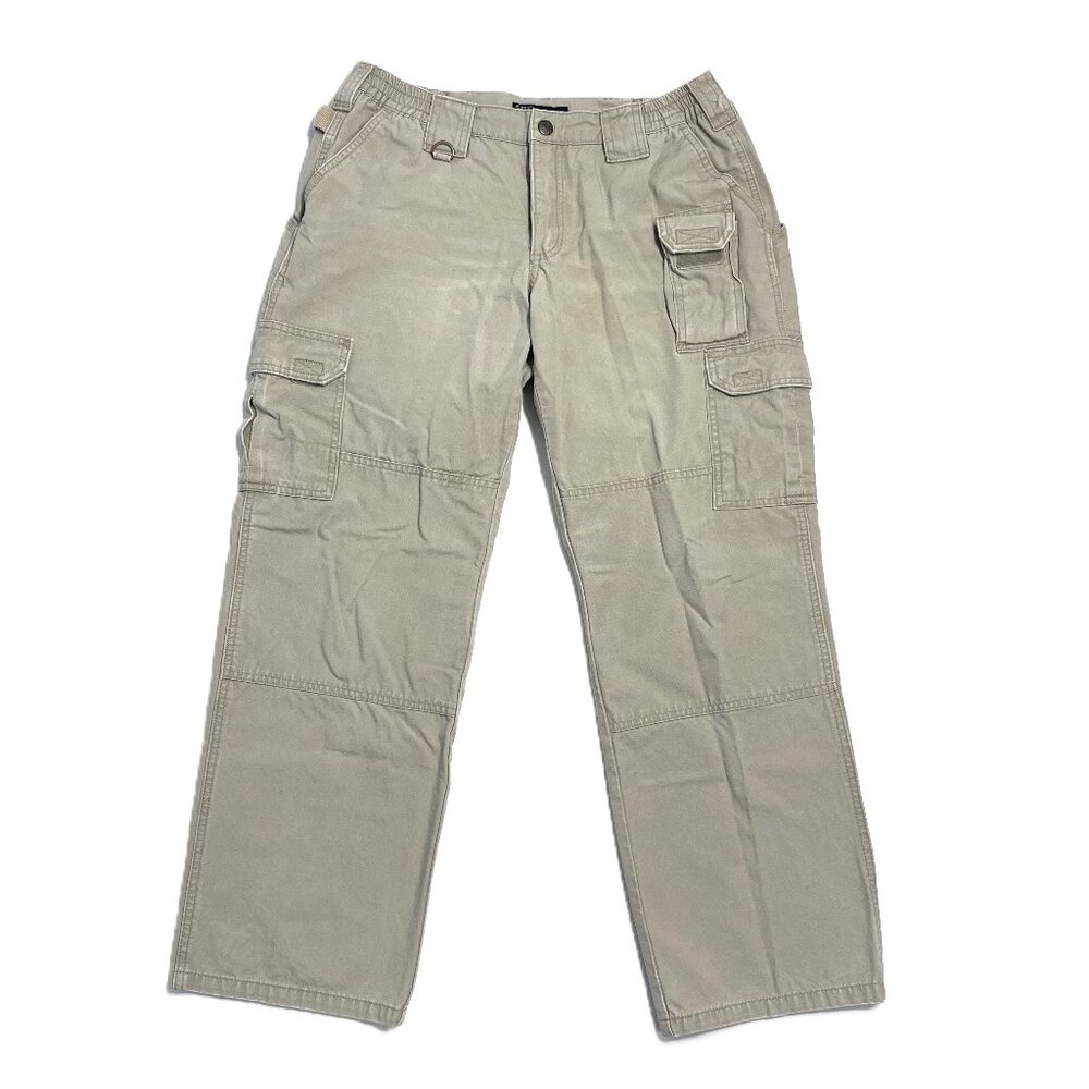 5.11 Tactical Cargo Pants Womens Regular 12 Khaki Cotton Canvas Utility 511 Work